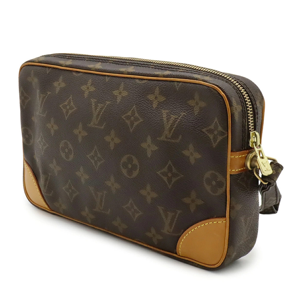 Louis Vuitton Bag Monogram Shoulder Clutch Marly Handbag Dragonne Brown
